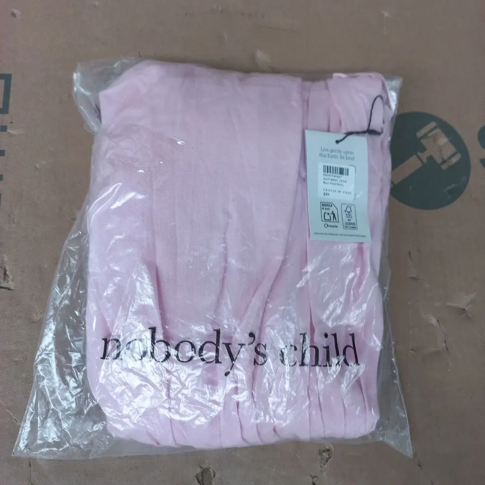 BAGGED NOBODY'S CHILD BESS MINI DRESS IN PINK SIZE UK 10