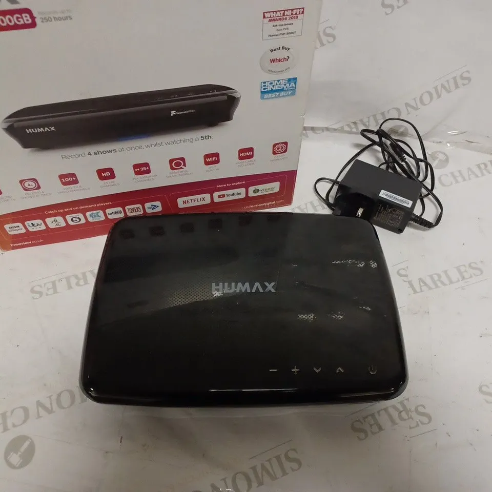 HUMAX FVP-5000T 500 GB FREEVIEW PLAY HD TV RECORDER, BLACK 