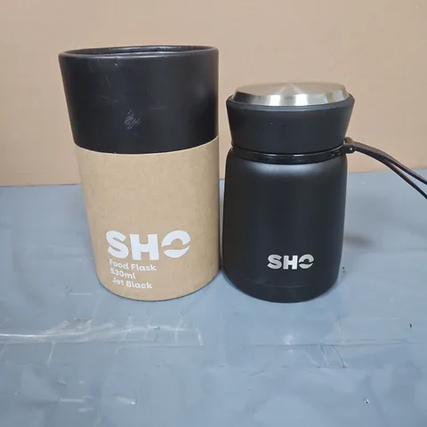 SHO FOOD FLASK 530ML JET BLACK – INSULATED BOTTLE