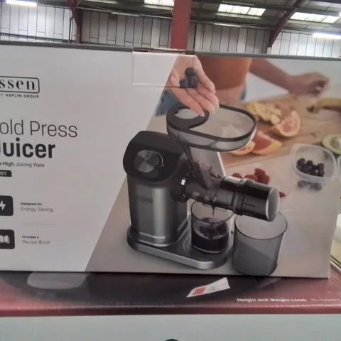 BOXED ESSEN COLD PRESS JUICER 