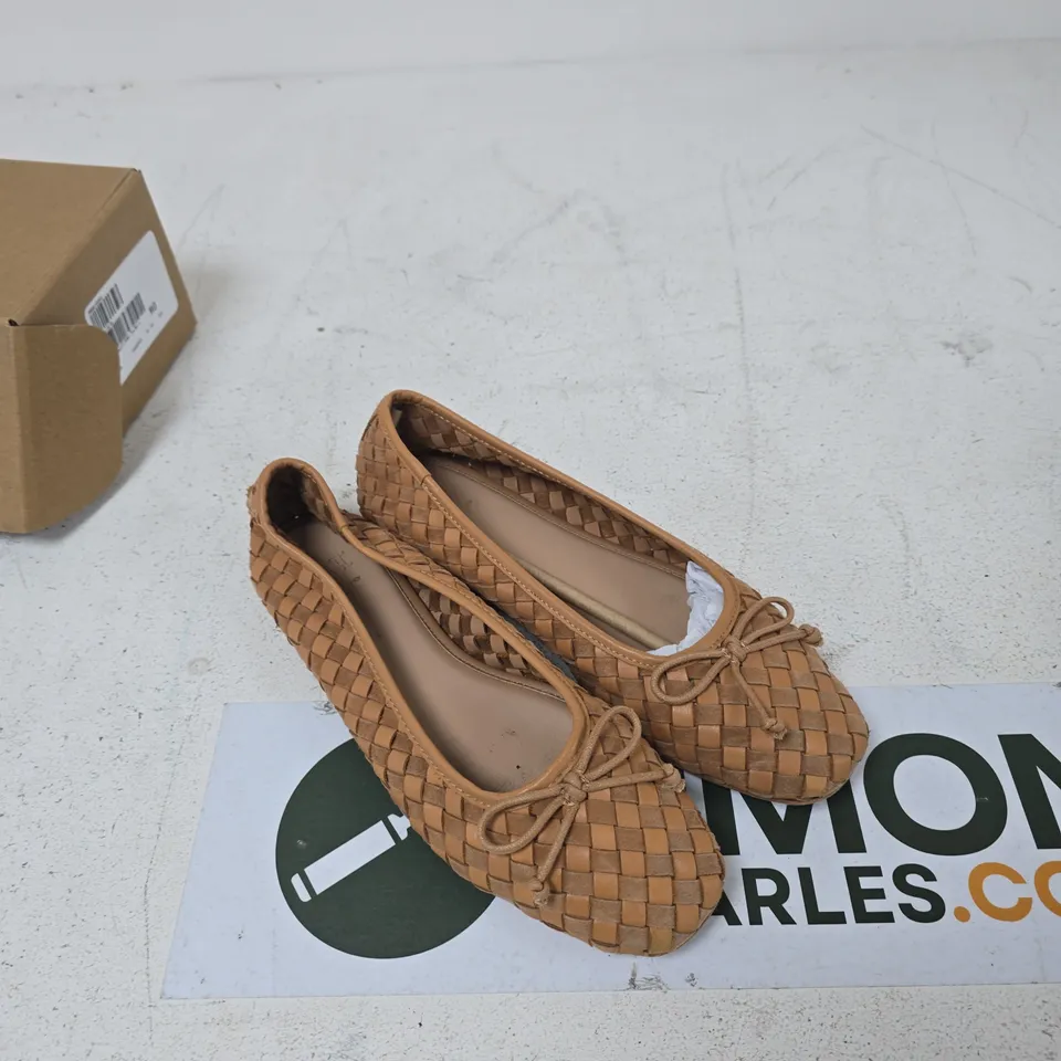 DUNE LONDON WOMEN'S WOVEN BALLET FLATS – UK 5 (EU 38)
