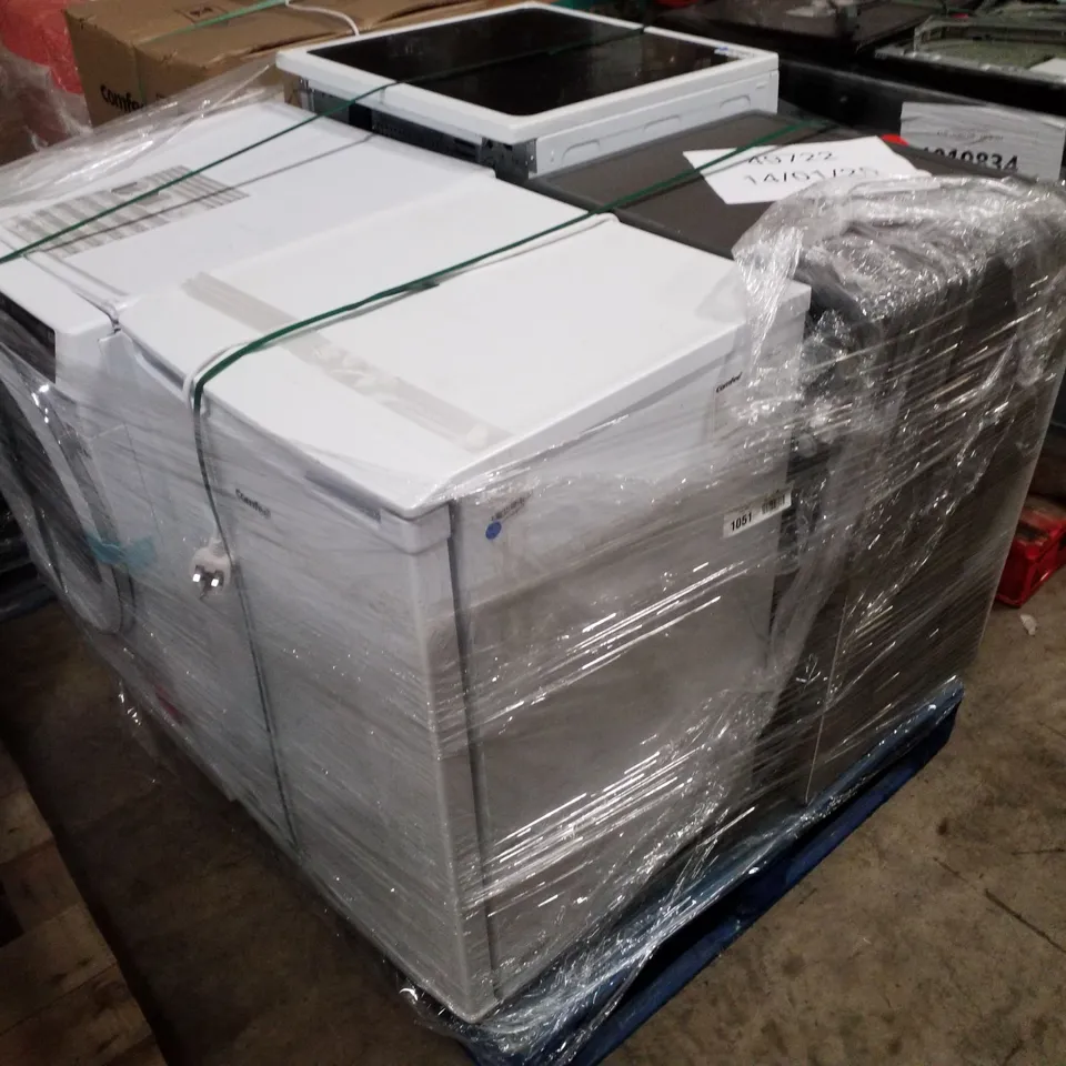 PALLET OF APPROXIMATELY 4 UNPROCESSED RAW RETURN WHITE GOODS TO INCLUDE;