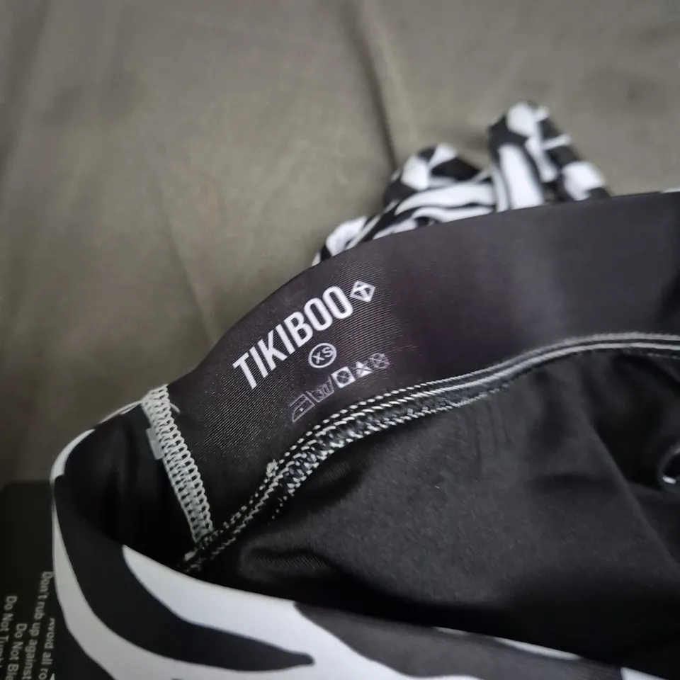 TIKIBOO ZEBRA PRINT BIKINI TOP – WOMEN'S SWIMWEAR SIZE XS