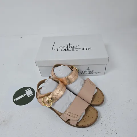 LEATHER COLLECTION NATASHA PINK SANDALS – UK SIZE 5