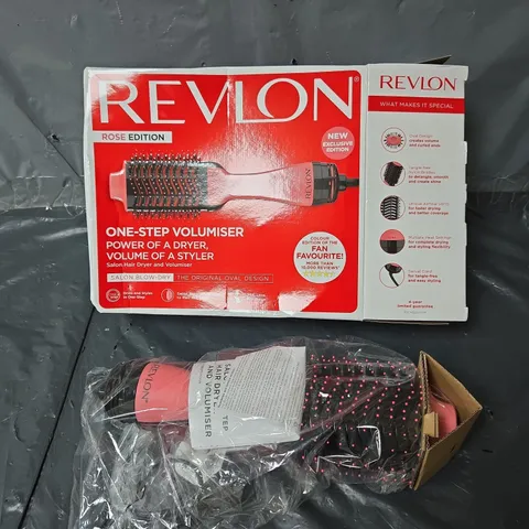 BOXED REVLON LONDON ONE-STEP VOLUMISER - ROSE 