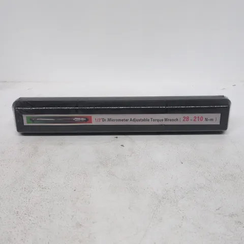1/2" DR MICROMETER ADJUSTABLE TORQUE WRENCH 28 - 210 N-M
