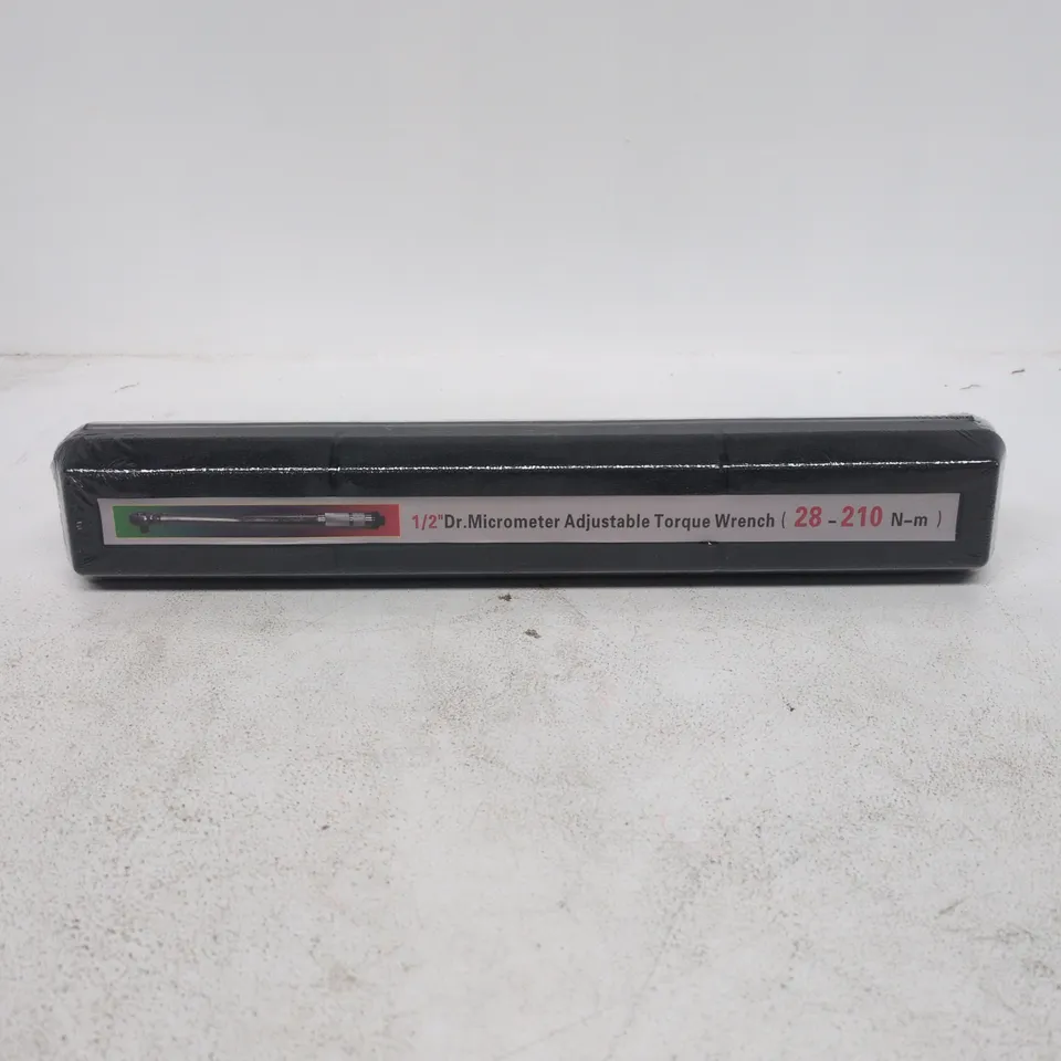 1/2" DR MICROMETER ADJUSTABLE TORQUE WRENCH 28 - 210 N-M