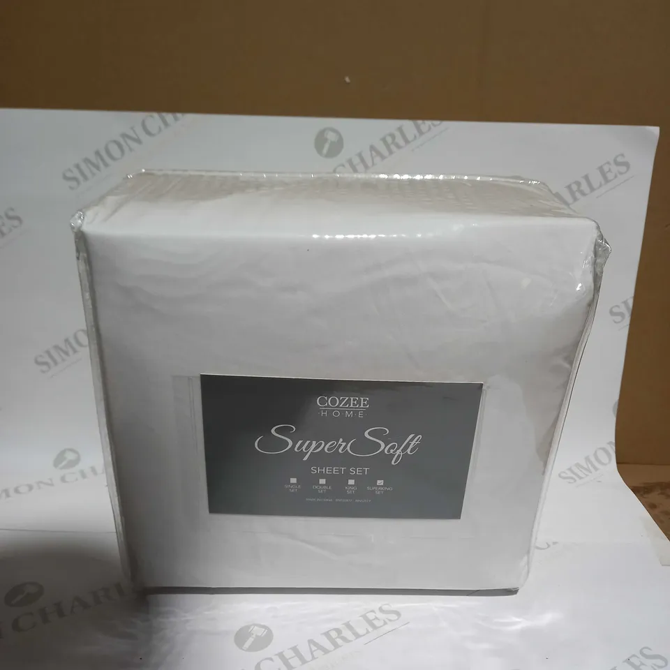 COZEE HOME SUPERSOFT SHEET SET - SUPERKING