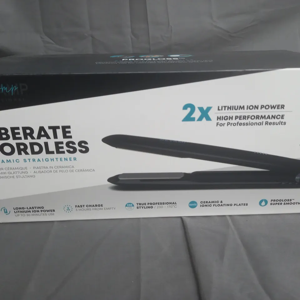 BOXED REVAMP LIBERATE CORDLESS CERAMIC STRAIGHTENERS
