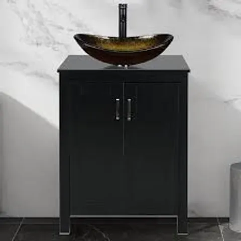 BOXED FREESTANDING UNDER SINK CABINET WITH 2 SHELVES (1 BOX)