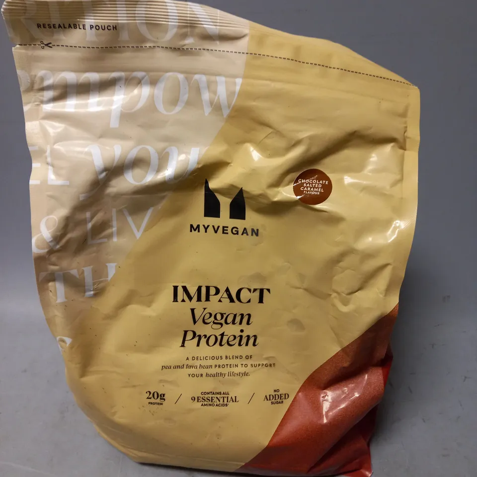 MYVEGAN CHOCOLATE SALTED CARAMEL IMPACT VEGAN PROTEIN 2.5KG 