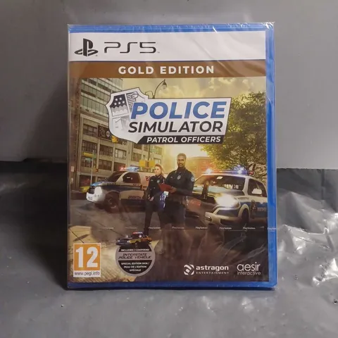 SEALED PLAYSTATION 5 POLICE SIMULATOR PATROL OFFICERS GOLD EDITION