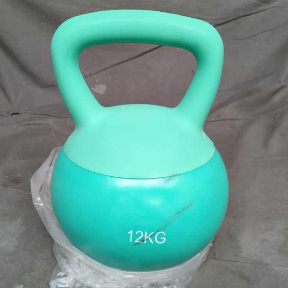 GREEN-COLORED 12KG SOFT KETTLEBELL