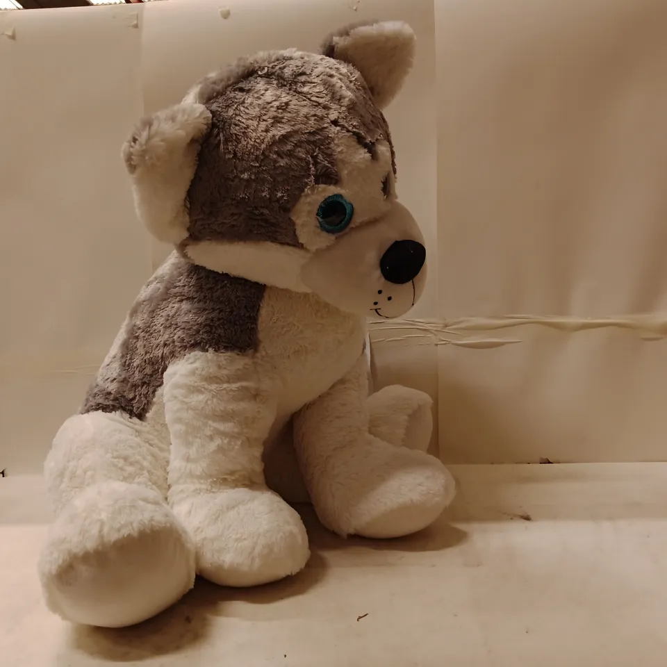 PLUSH HUSKY DOG SOFT TOY