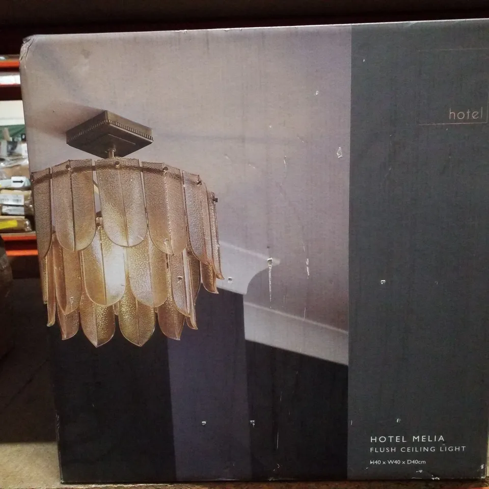 BOXED HOTEL MELIA FLUSH CEILING LIGHT