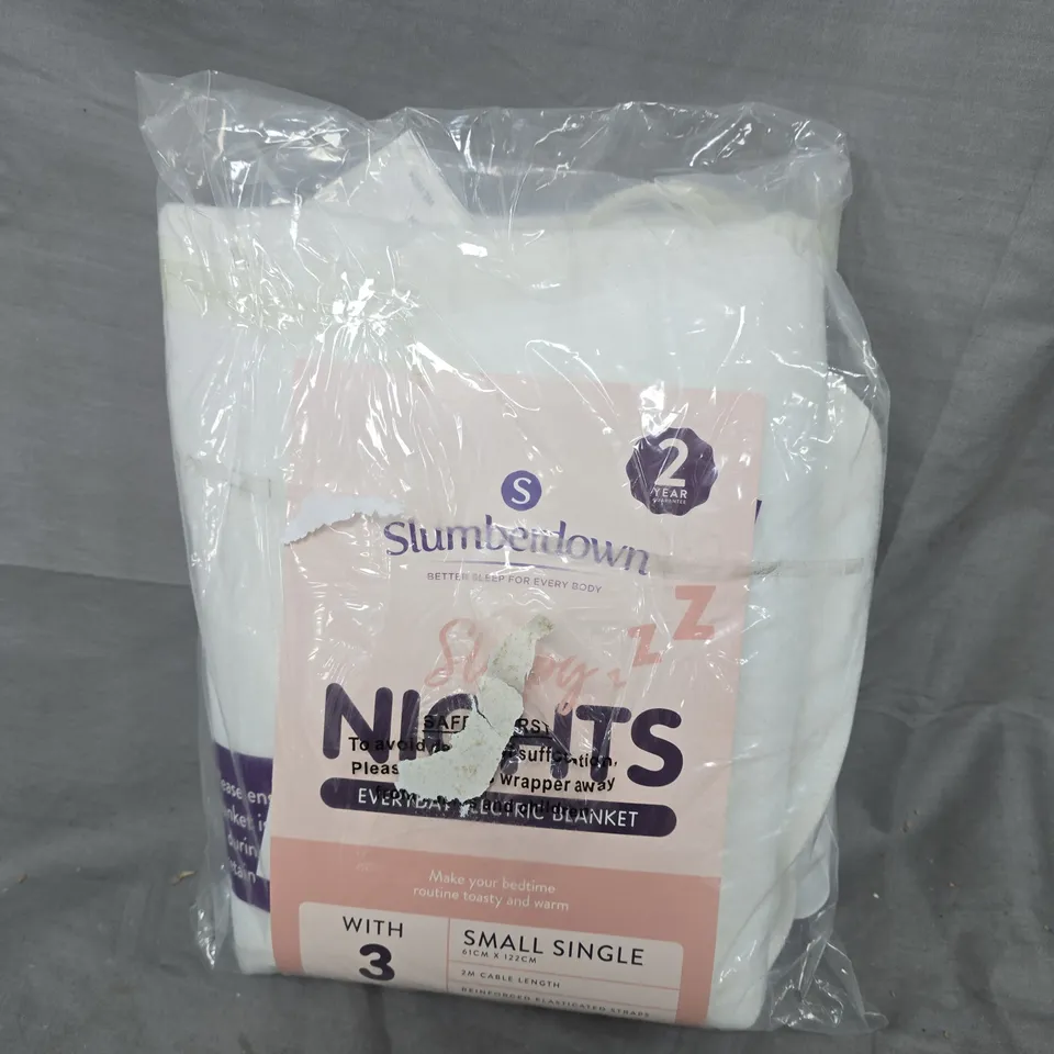 SLUMBERDOWN SLEEPY NIGHTS EVERYDAY ELECTRIC BLANKET - SMALL SINGLE 