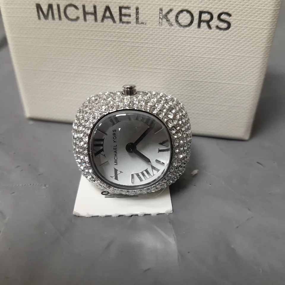 MICHAEL KORS RYLEE TWO-HAND STAINLESS STEEL WATCH RING