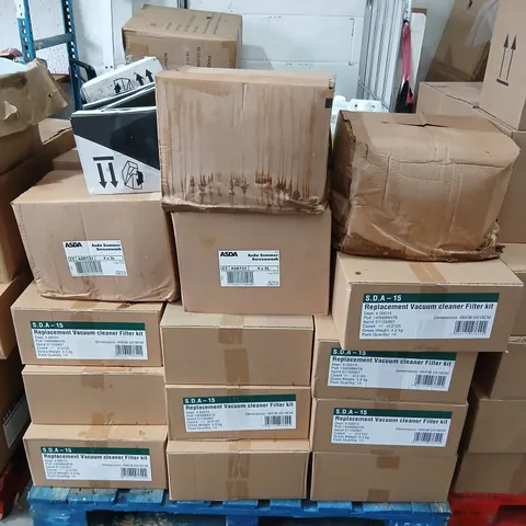 PALLET OF ASSORTED PRODUCTS TO INCLUDE; SUMMER SCREEN WASH, T CUT COLOR FAST SCRATCH REMOVER WHITE AND VACUUM FILTER REPLACEMENT KIT