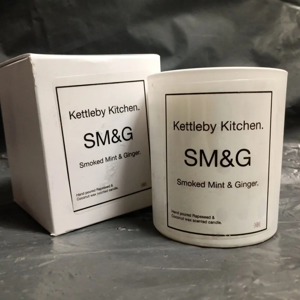 KETTLEBY KITCHEN SM&G SMOKED MINT & GINGER SCENTED CANDLE