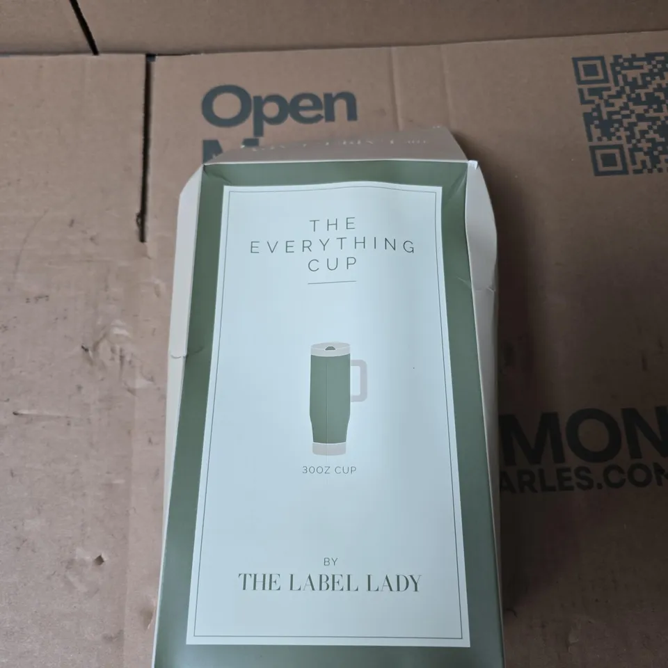 THE EVERYTHING CUP – 30OZ STAINLESS STEEL INSULATED CUP BY THE LABEL LADY