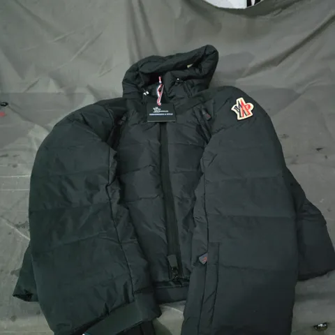 GRENOBLE MONCLER BOMBER JACKET – BLACK SIZE 1 UK 36
