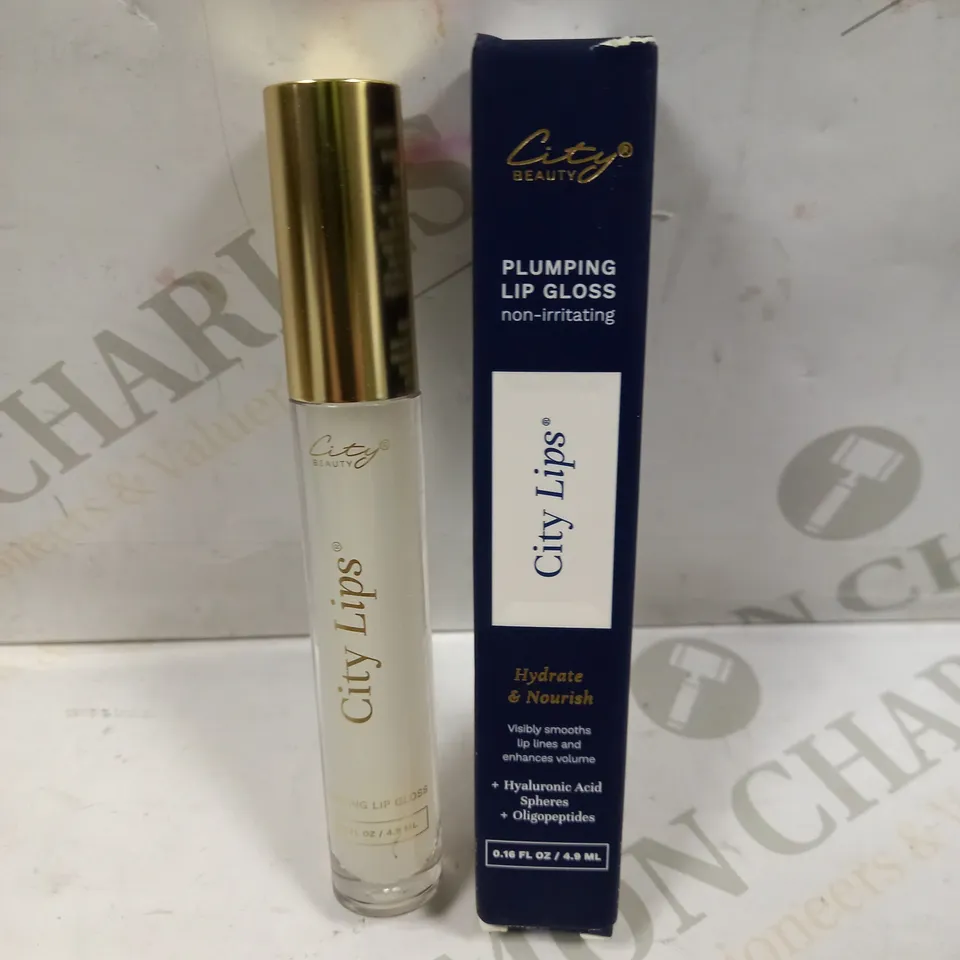CITY BEAUTY CITY LIPS PLUMPING LIP GLOSS - CLEAR 4.9ML