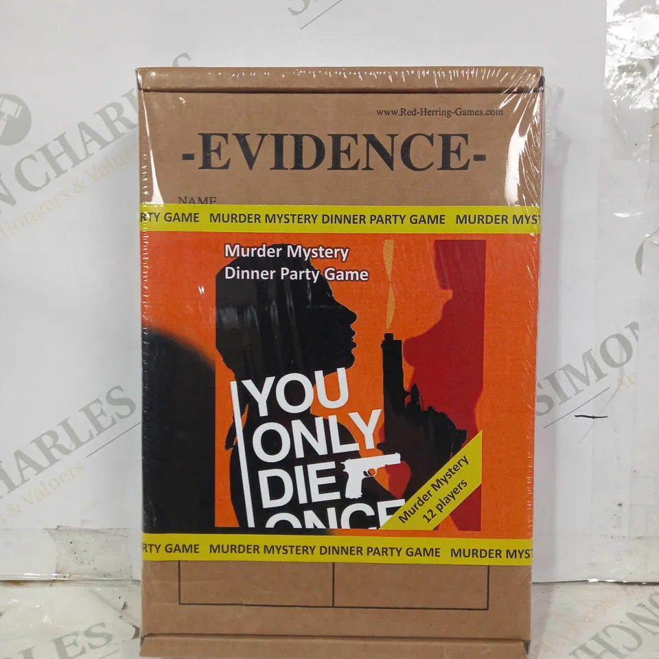 YOU ONLY DIE ONCE MURDER MYSTERY DINNER PARTY GAME