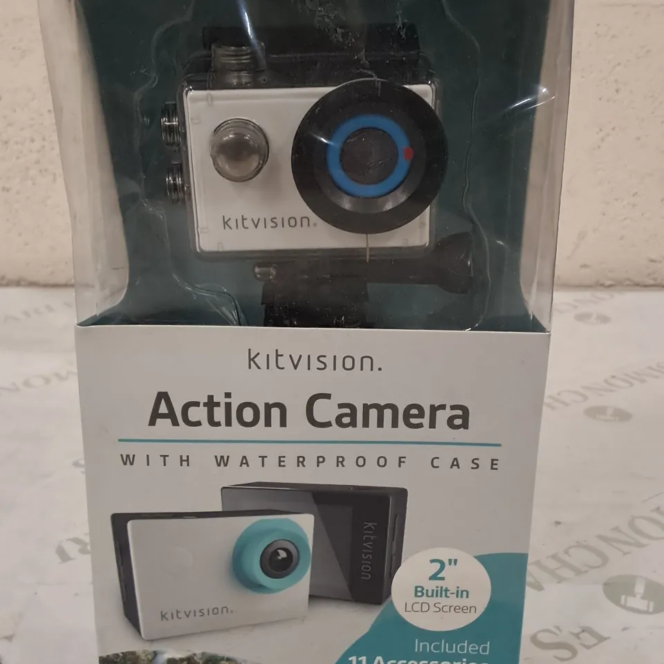 KITVISION ACTION CAMERA WITH WATERPROOF CASE