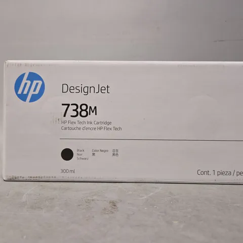 SEALED HP DESIGNJET 738M BLACK CARTRIDGE 300ML