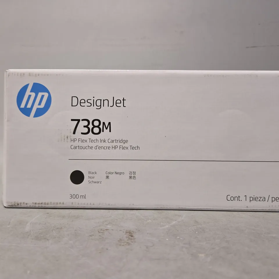 SEALED HP DESIGNJET 738M BLACK CARTRIDGE 300ML