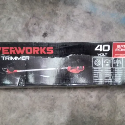 BOXED POWERWORKS P40LT CORDLESS STRING TRIMMER