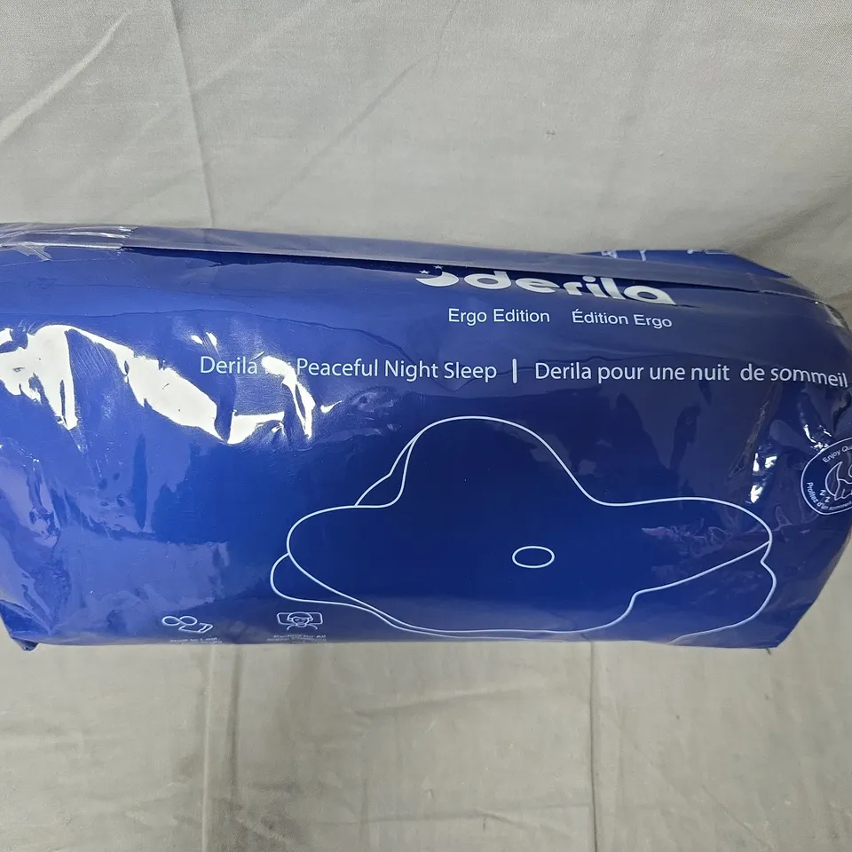 DERILA ERGO EDITION PILLOW – BLUE PACKAGING