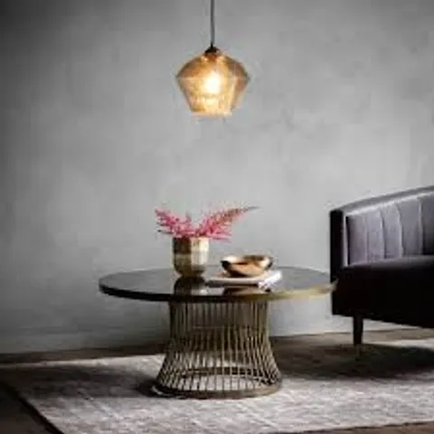 BOXED GALLERY DIRECT PICKFORD COFFEE TABLE BRONZE (2 BOXES)