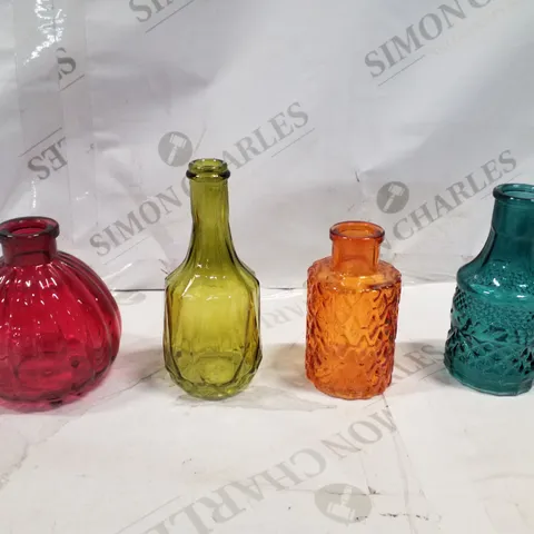 BOXED BRAELEN GLASS TABLE VASES (SET OF 4) 