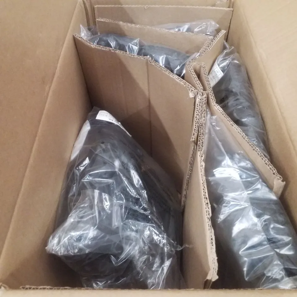 BOX CONTAINING APPROXIMATELY 6 PAIRS OF BRAND NEW SIMPLY BE BLACK PHOEBE WIDE SANDALS - SIZE 7