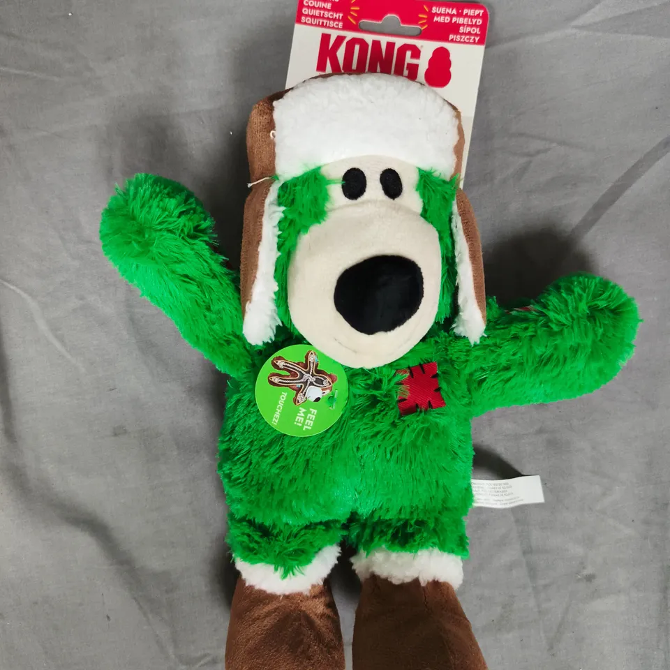 KONG WILD KNOTS PLUSH DOG TOY – GREEN