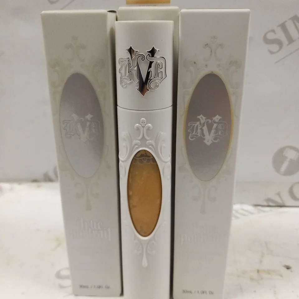 3 BOXED KAT VON D TRUE PORTRAIT LIQUID TO POWDER FOUNDATION LIGHT 024