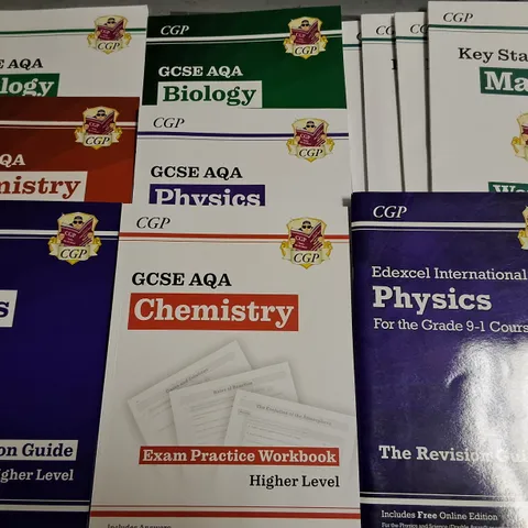 LOT OF 15 ASSORTED CGP EDUCATIONAL BOOKS