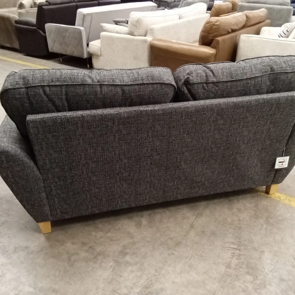 HALSTOW 2 SEATER FABRIC SOFA - CHARCOAL RRP £729