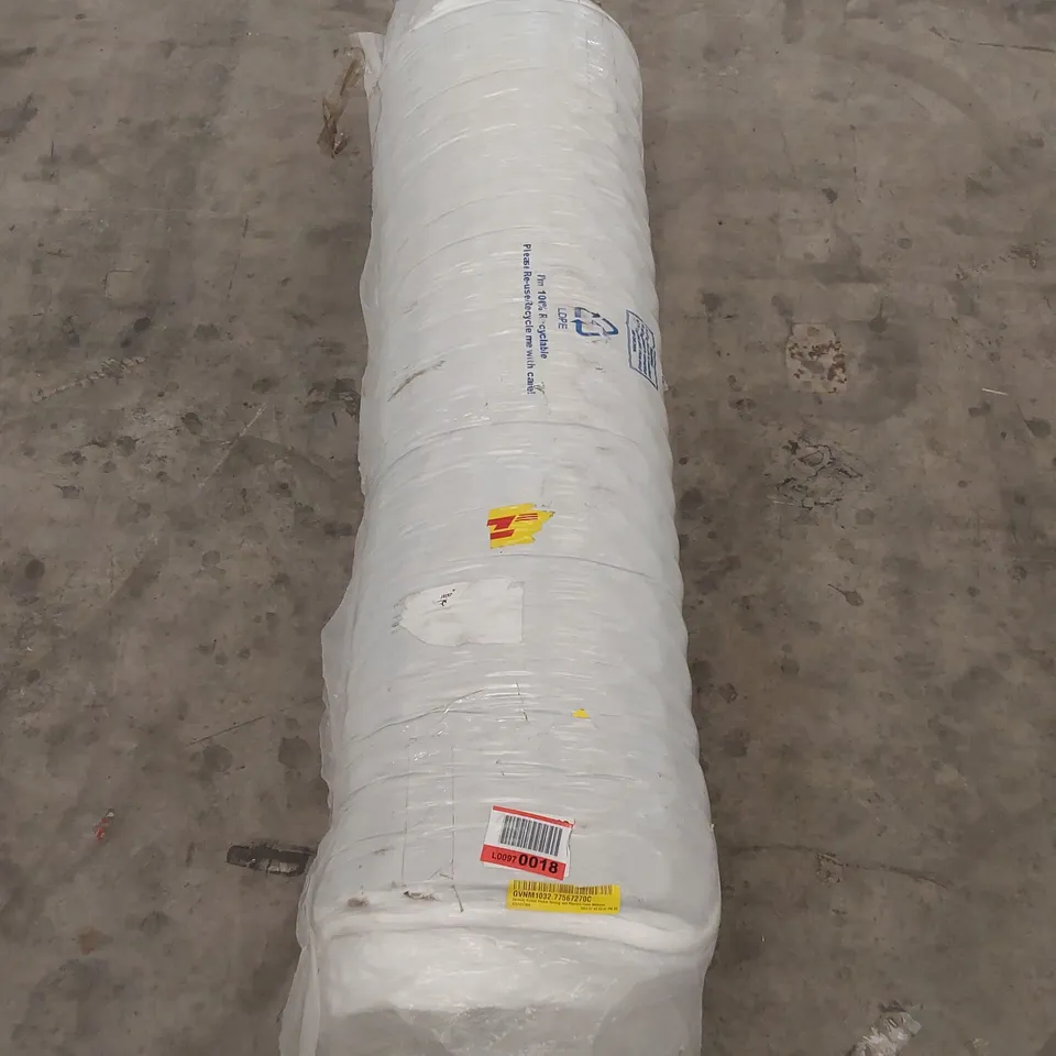 QUALITY BAGGED AND ROLLED 4'6" DOUBLE SERENITY HYBRID POCKET SPRUNG AND MEMORY FOAM MATTRESS