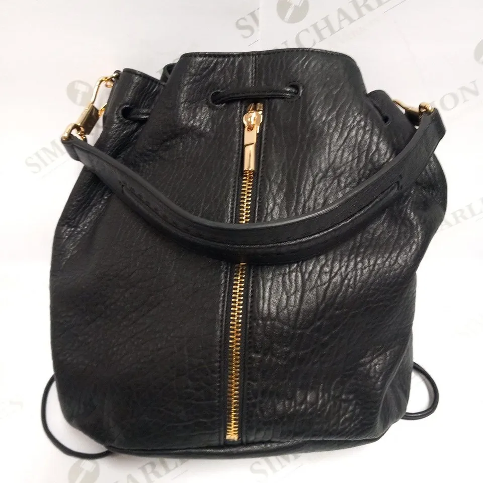 ELIZABETH AND JAMES BLACK LEATHER BAG