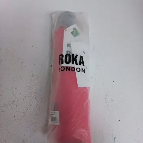 BAGGED ROKA WATERLOO RECYCLED POLYESTER UMBRELLA IN POPPY