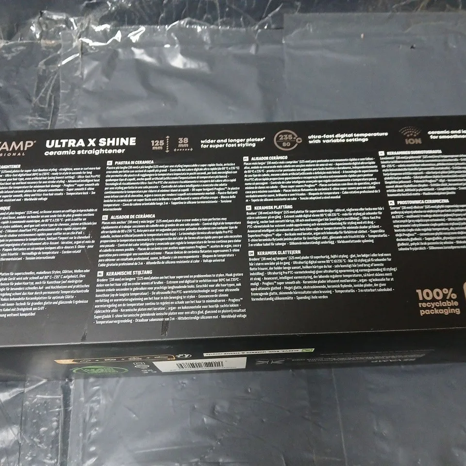 Revamp Ultra X Shine Ceramic Hair Straightener – Boxed (ST-2000X-GB)