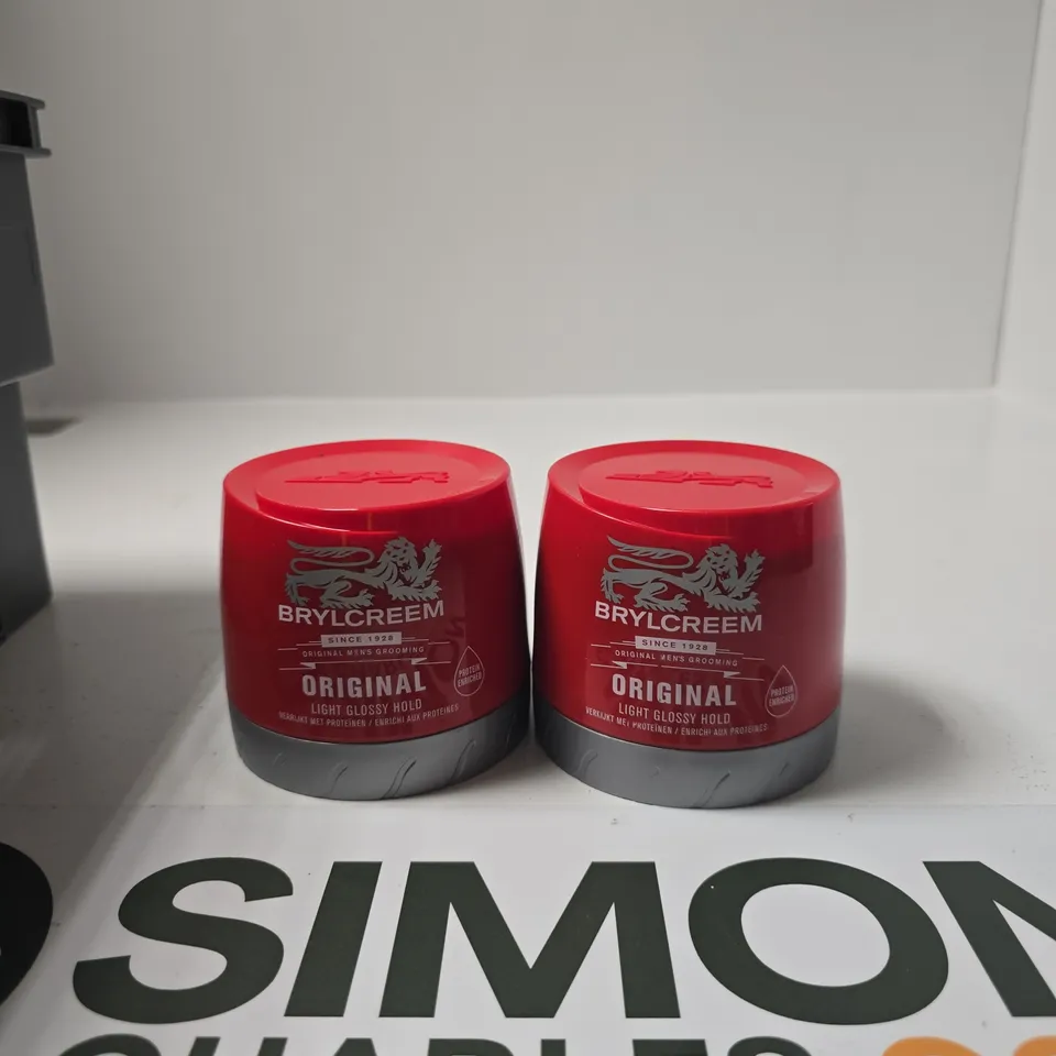 BRYLCREEM ORIGINAL HAIR GROOMING CREAM – 2 RED JARS
