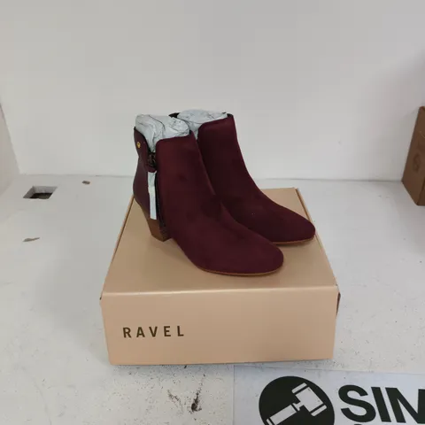 RAVEL BORDO SUEDE ANKLE BOOTS – UK 5 (EU 38)