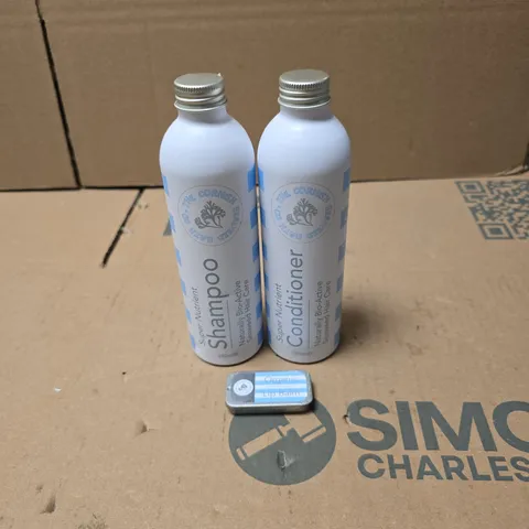 3 X THE CORNISH SEAWEED BATH COMPANY PRODUCTS TO INCLUDE SHAMPOO, CONDITIONER ETC UNBOXED