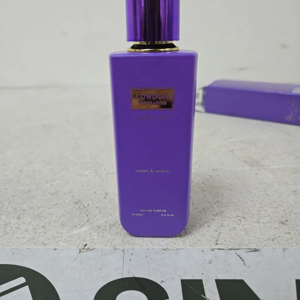 LONDON FRAGRANCES FOR HER VIOLET & AMBER EAU DE PARFUM 100ML