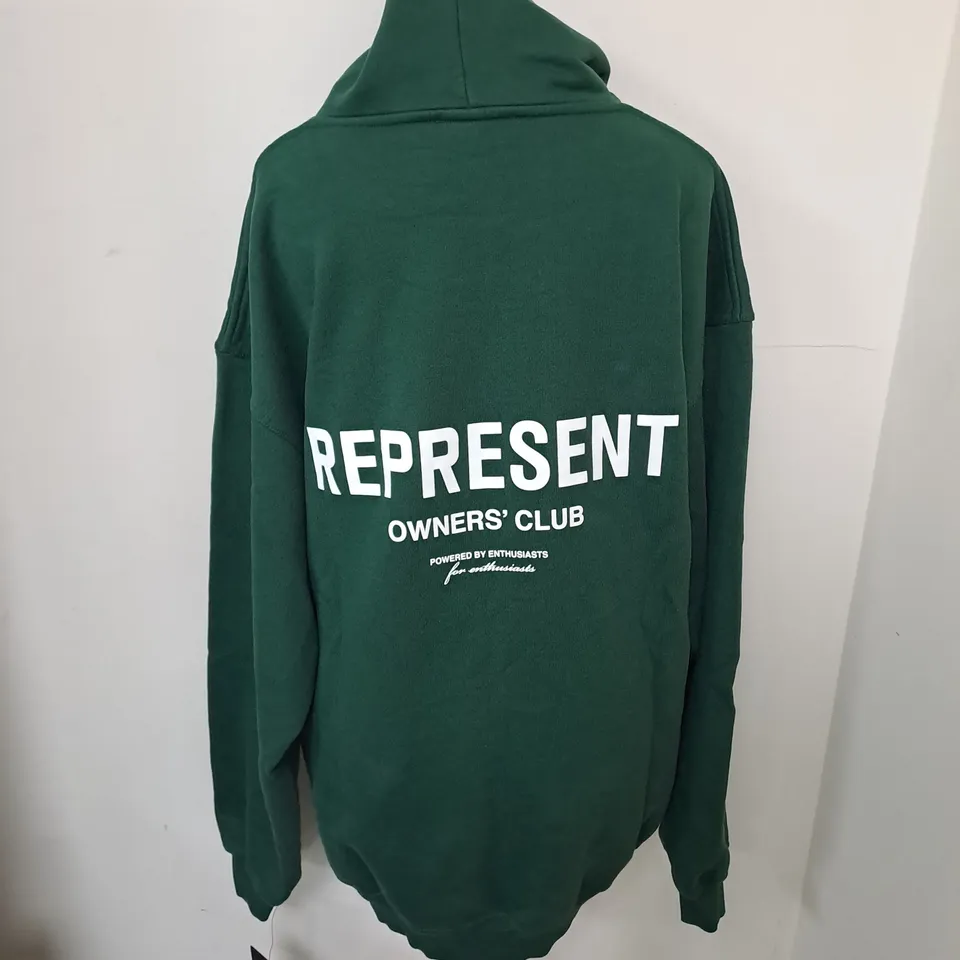 BAGGED REPRESENT OWNERS CLUB RACING GREEN LARGE JUMPER 