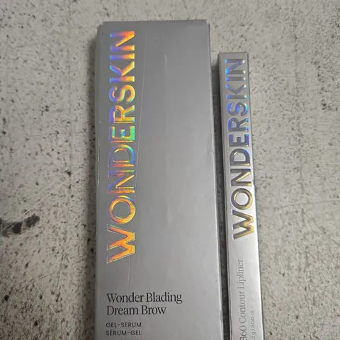 WONDERSKIN BROW GEL-SERUM BRUNETTE & LIPLINER NUTMEG