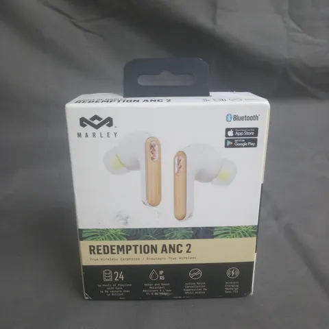 BOXED MARLEY REDEMPTION ANC 2 TRUE WIRELESS EARPHONES - WHITE